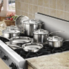 Tramontina Gourmet Tri-Ply Clad 12-Piece Stainless Steel Cookware Set