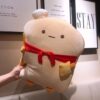 ARELUX 17.7'' Funny Toast Sliced Bread Pillow,Bread Shape Plush Hugging Pillow