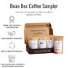 Bean Box Gourmet Coffee Sampler, Specialty Coffee Gift Basket, Whole Bean 4 Piece Bean Box Gourmet Coffee Sampler, Specialty Coffee Gift Basket, Whole Bean 4 Piece
