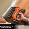 RIDGID R09891B 18V Brushless Cordless 18-Gauge 2-1/8 in. Brad Nailer (Tool Only) with CLEAN DRIVE Technology RIDGID R09891B 18V Brushless Cordless 18-Gauge 2-1/8 in. Brad Nailer (Tool Only) with CLEAN DRIVE Technology
