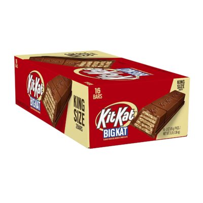 KIT KAT BIG KAT King Size Candy Bar, Milk Chocolate Covered Crisp Wafer, (Pack of 16)