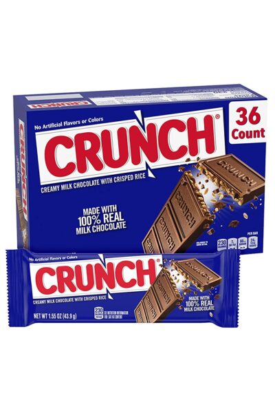 Crunch 100% Real Milk Chocolate Candy Bars