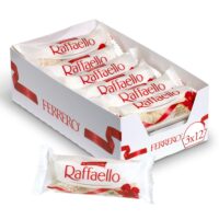 Ferrero Raffaello Almond Coconut Valentine's Day Candy, Coconut Candy, 3 Count