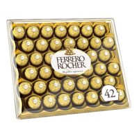 Ferrero Rocher Fine Hazelnut Milk Chocolate, 42 Count