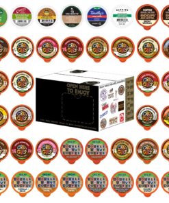 Flavored Decaf Coffee Pods Variety Pack, Great Mix of Decaffeinated Coffee Pods Compatible, 40 Count