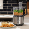 GE 12-Cup Stainless Steel Food Processor with 3 Variable Speeds