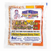 Great Northern Popcorn Premium 8 Ounce Popcorn Portion Packs, Case of 12