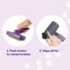 HERTZKO Self-Cleaning Slicker Brush for Dogs and Cats Pet (Original) HERTZKO Self-Cleaning Slicker Brush for Dogs and Cats Pet (Original)