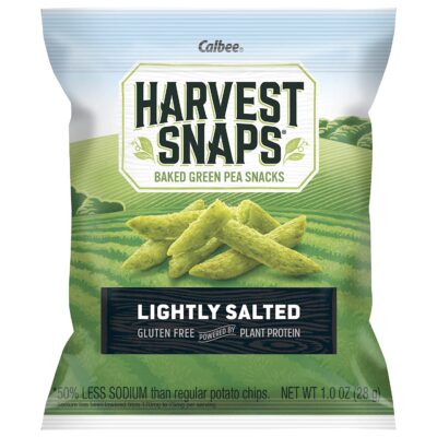 Harvest Snaps Green Pea Snack Crisps Lightly Salted, 1.0 oz (Pack of 24)