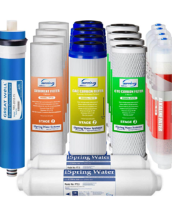 ISPRING F19K75 2-Year Filter Replacement Supply Set, RO Water Filtration Systems w/Alkaline Mineral Filter