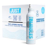 JUST Bubbles, Pure Premium Sparkling Spring Water, 16 Fl Oz (Pack of 12)