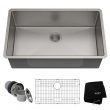 KRAUS Standart PRO 32in. Undermount Single Bowl Stainless Steel Kitchen Sink