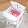 KidKraft Lil' Doll High Chair, White, Gift for Ages 3+ KidKraft Lil' Doll High Chair, White, Gift for Ages 3+