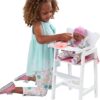 KidKraft Lil' Doll High Chair, White, Gift for Ages 3+ KidKraft Lil' Doll High Chair, White, Gift for Ages 3+