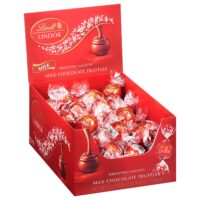 Lindt LINDOR Milk Chocolate Truffles, Milk Chocolate Candy with Smooth, 25.4 oz.