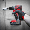 Milwaukee 2892-22CT M18 18-Volt Lithium-Ion Brushless Cordless Compact Drill/Impact Combo Kit (2-Tool), 2801-20, 2850-20, 48-11-1820, 48-59-1812