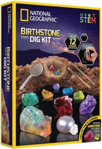 NATIONAL GEOGRAPHIC Birthstone Dig Kit - STEM Science Kit, Birthstones