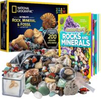 NATIONAL GEOGRAPHIC Rocks, Fossils & Minerals Kit, Ultimate Collection with Book
