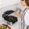 NINJA AG301 Foodi 5-in-1 Indoor Grill with 4 Qt. Air Fryer, Roast, Bake, Dehydrate and Cyclonic Grilling