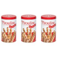 Pirouline Rolled Wafers, Chocolate Hazelnut, 14.1 Ounce Tins (Pack of 3)