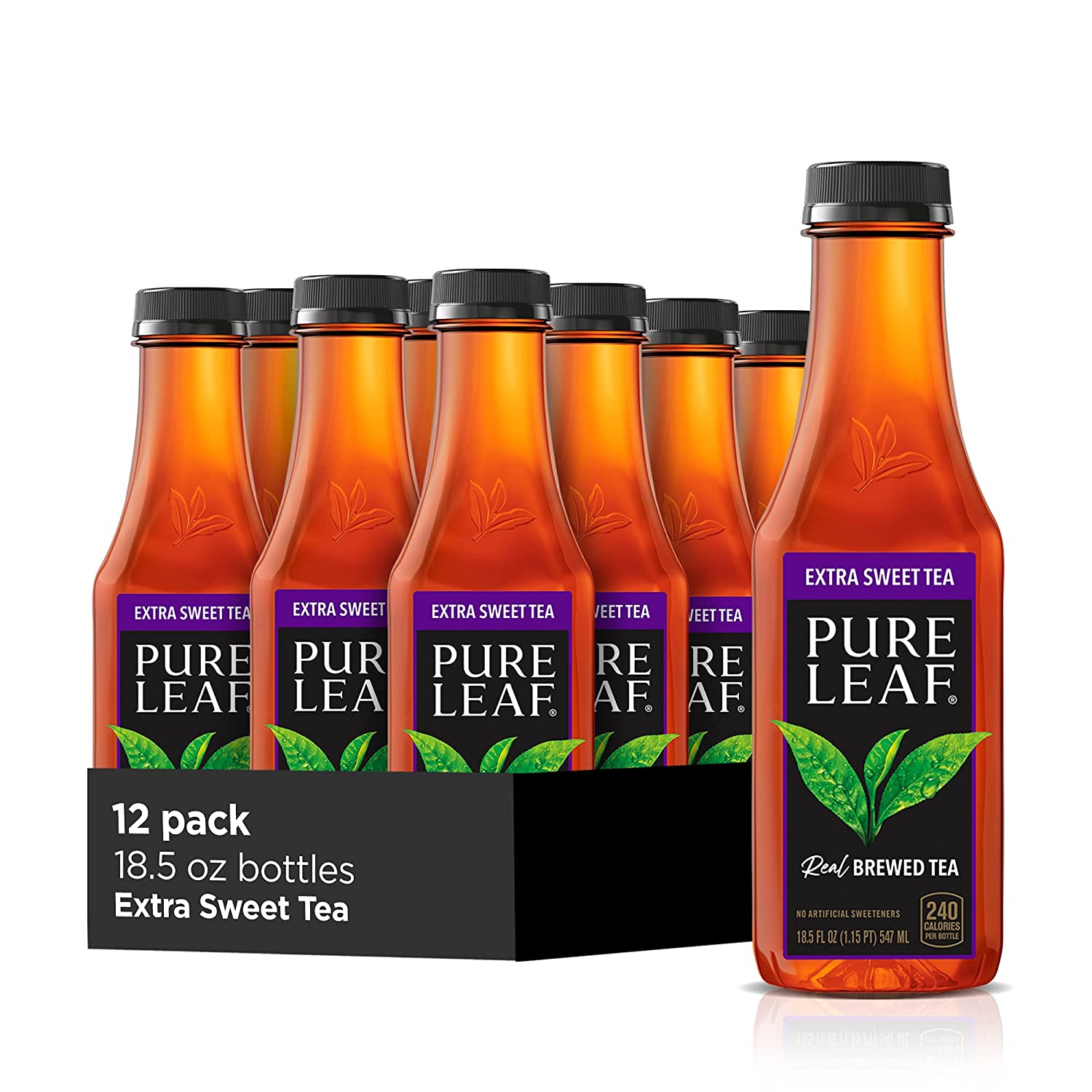 Pure Leaf Iced Real Brewed Black Tea, Extra Sweet, 18.5 Fl Oz (Pack of 12) Pure Leaf Iced Real Brewed Black Tea, Extra Sweet, 18.5 Fl Oz (Pack of 12)