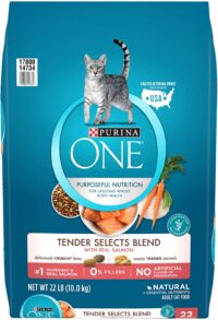 Purina ONE Tender Selects Blend Adult Dry Cat Food, Salmon