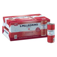 S.Pellegrino Essenza Blood Orange & Black Raspberry Flavored Mineral Water, 11.15 fl oz. Cans (24 Count)