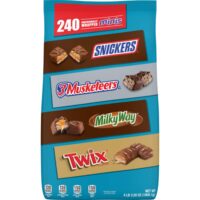 SNICKERS, TWIX, 3 MUSKETEERS & MILKY WAY Minis Size Chocolate Candy Variety Mix