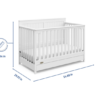 Graco Hadley 4-in-1 Convertible Crib with Drawer-White