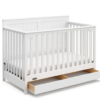 Graco Hadley 4-in-1 Convertible Crib with Drawer-White