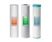 ISPRING F3WGB32BM Whole House Water Filters w/ Sediment, Carbon Block, and Iron, Fits WGB32BM