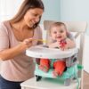 Summer Deluxe Comfort Folding Booster Seat, Elephant Love, Grey