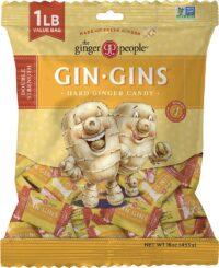 The Ginger People Gin Gins Hard Candy 1 pound bag, Double Strength, 16 Ounce