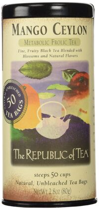 The Republic of Tea, Mango Ceylon, Metabolic Frolic Tea, 50 Count