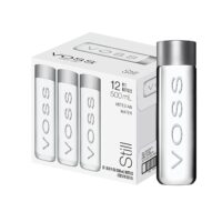 Voss Still Premium Naturally Pure Water Pet Plastic Bottles, 16.91 Fl Oz, Pack of 12