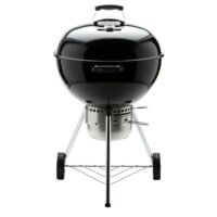 Weber 14401001 22 in. Original Kettle Premium Charcoal Grill in Black with Built-In Thermometer