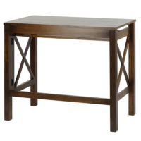 X-Design Warm Brown Folding Desk with Pull-Out