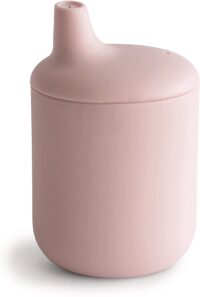 mushie 100% Silicone Baby Sippy Cup (Blush)
