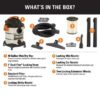 RIDGID WD1060 10 Gal. 6.0-Peak HP Stainless Steel Wet/Dry Shop Vacuum with Filter, Hose and Accessories RIDGID WD1060 10 Gal. 6.0-Peak HP Stainless Steel Wet/Dry Shop Vacuum with Filter, Hose and Accessories