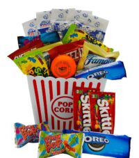 Ultimate Movie Night Gift Bundle Care Package, Easter Basket, Christmas with Popcorn