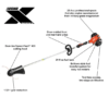 ECHO SRM-2620AA 25.4 cc Gas 2-Stroke Cycle Straight Shaft Trimmer
