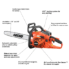 ECHO CS-400-18 18 in. 40.2 cc Gas 2-Stroke Cycle Chainsaw