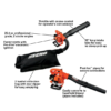 ECHO ES-250AA 165 MPH 391 CFM 25.4 cc Gas 2-Stroke Cycle Leaf Blower Vacuum