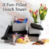 SWEET CHOICE GIFTBASKETS Premade Easter Care Package Tower gift - Candy Snacks Treats SWEET CHOICE GIFTBASKETS Premade Easter Care Package Tower gift - Candy Snacks Treats