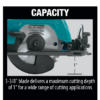 Makita SH02R1 12-Volt Max CXT Lithium-Ion Cordless 3-3/8 in. Circular Saw Kit, Case (2.0Ah)