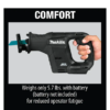 Makita XRJ07ZB 18-Volt LXT Sub-Compact Lithium-Ion Brushless Cordless Reciprocating Saw (Tool-Only)
