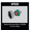 Makita SH02R1 12-Volt Max CXT Lithium-Ion Cordless 3-3/8 in. Circular Saw Kit, Case (2.0Ah)