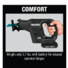Makita XRJ07R1B 18-Volt LXT Sub-Compact Lithium-Ion Brushless Cordless Recipro Saw Kit (2.0 Ah)