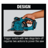 Makita XSC03Z 18-Volt LXT Lithium-Ion Cordless 5-3/8 in. Metal Cutting Saw with Electric Brake and Chip Collector Tool-Only