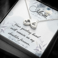 Gifts for Mom - Double Heart Necklace, Mother's Day Gifts